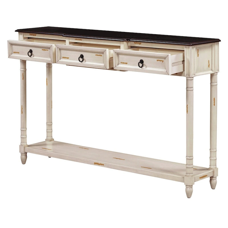 Console Table Sofa Table with Drawers for Entryway 20
