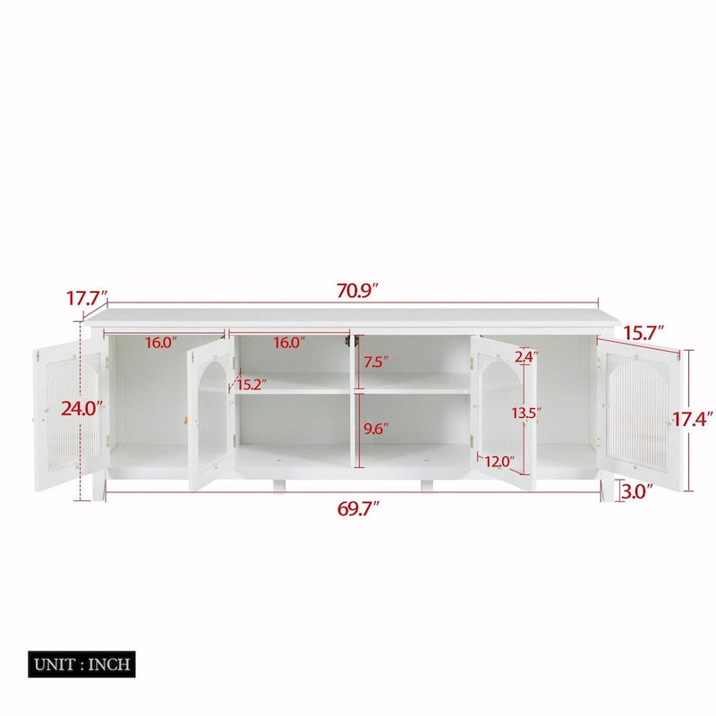 71-inch Stylish TV Cabinet Entertainment Center TV Stand 12