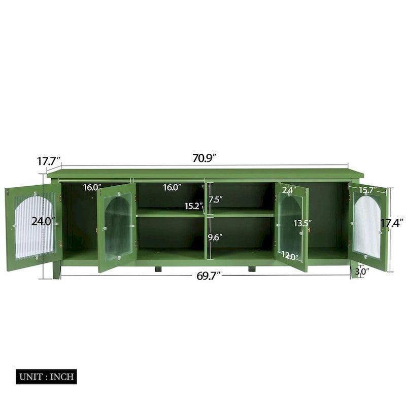 71-inch Stylish TV Cabinet Entertainment Center TV Stand 26