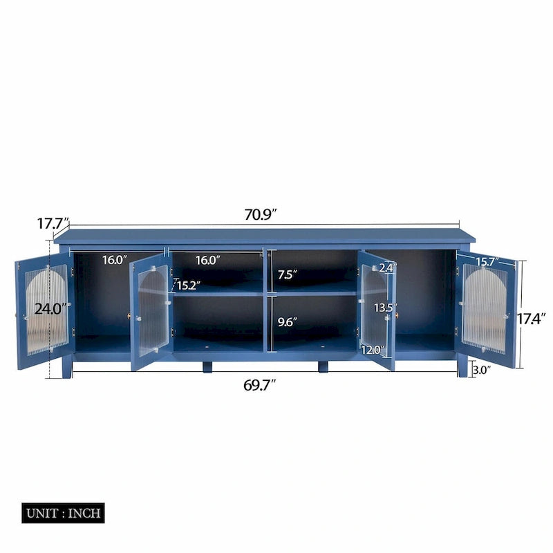 71-inch Stylish TV Cabinet Entertainment Center TV Stand 44