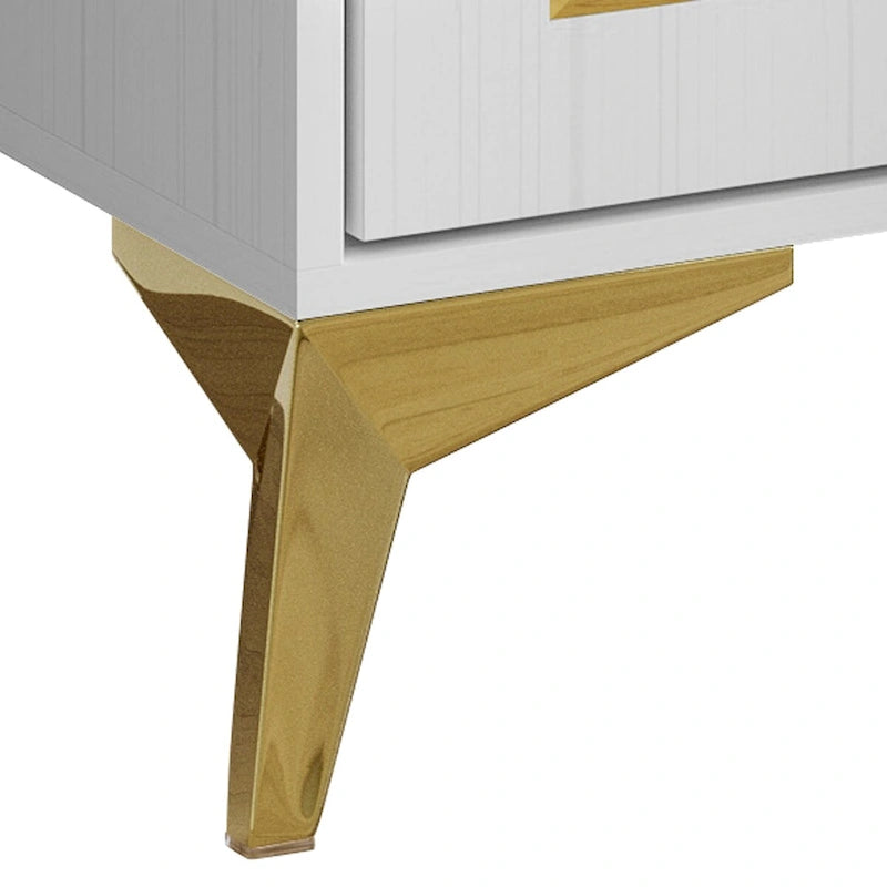 CraftPorch Contemporary TV Stand Console In White - n/a 4