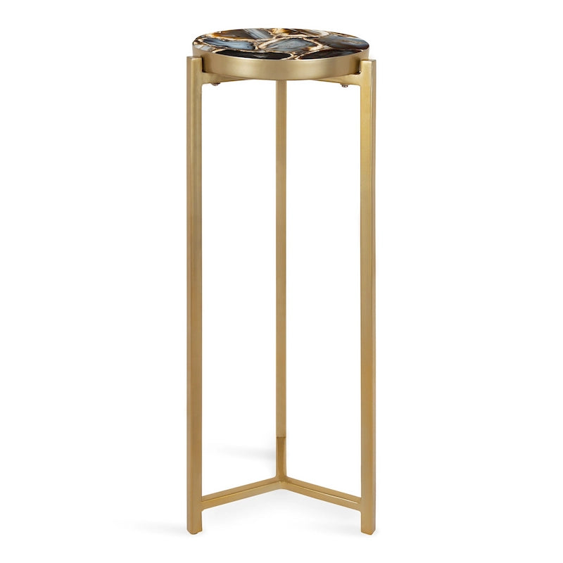 Kate and Laurel Aguilar Glam Drink Table - 9x9x23 37