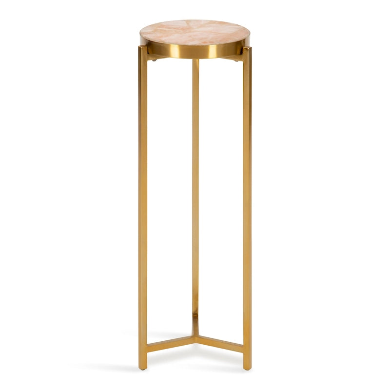 Kate and Laurel Aguilar Glam Drink Table - 9x9x23 40