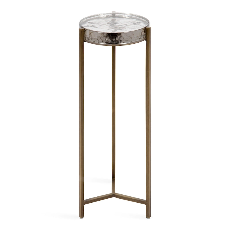 Kate and Laurel Aguilar Glam Drink Table - 9x9x23 45