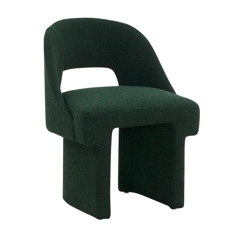 Boucle Modern Elegant Upholstered Accent Chair with MDF Wood Frame for Home Office Living Room & Bedroom 32