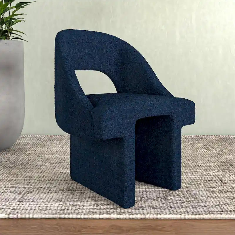Boucle Modern Elegant Upholstered Accent Chair with MDF Wood Frame for Home Office Living Room & Bedroom 3