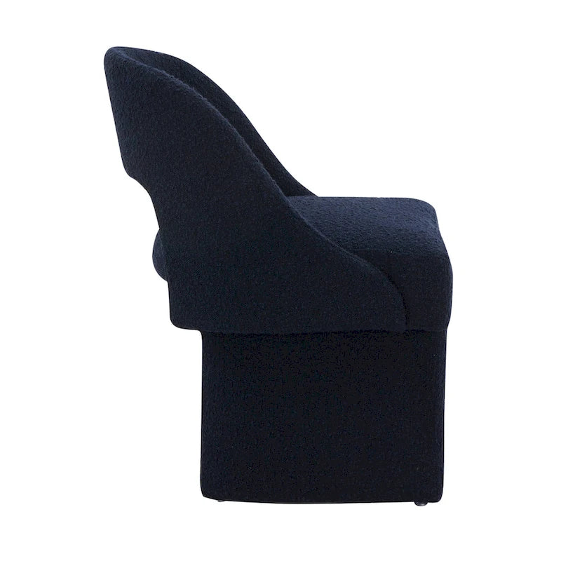 Boucle Modern Elegant Upholstered Accent Chair with MDF Wood Frame for Home Office Living Room & Bedroom 9