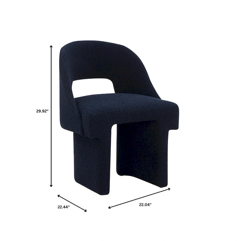 Boucle Modern Elegant Upholstered Accent Chair with MDF Wood Frame for Home Office Living Room & Bedroom 10