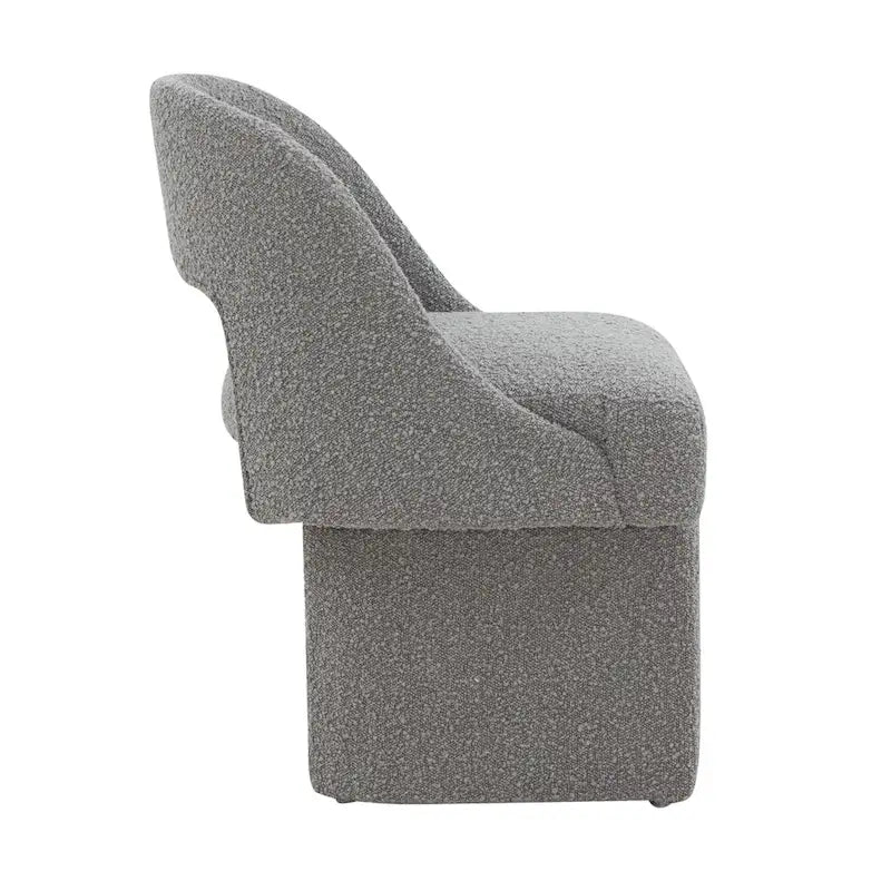 Boucle Modern Elegant Upholstered Accent Chair with MDF Wood Frame for Home Office Living Room & Bedroom 19