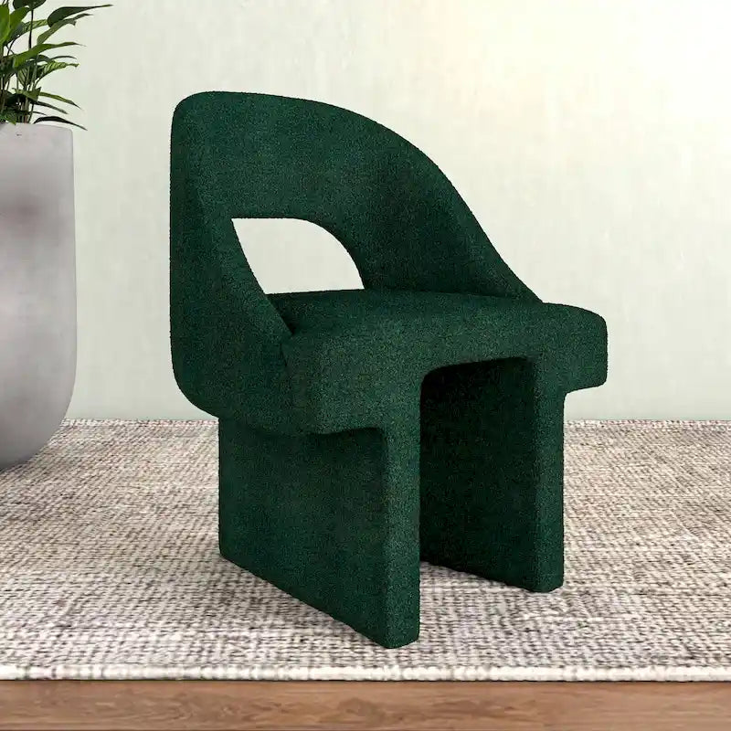 Boucle Modern Elegant Upholstered Accent Chair with MDF Wood Frame for Home Office Living Room & Bedroom 23