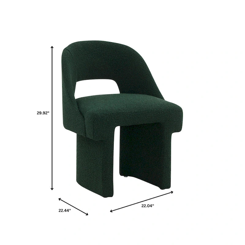 Boucle Modern Elegant Upholstered Accent Chair with MDF Wood Frame for Home Office Living Room & Bedroom 30