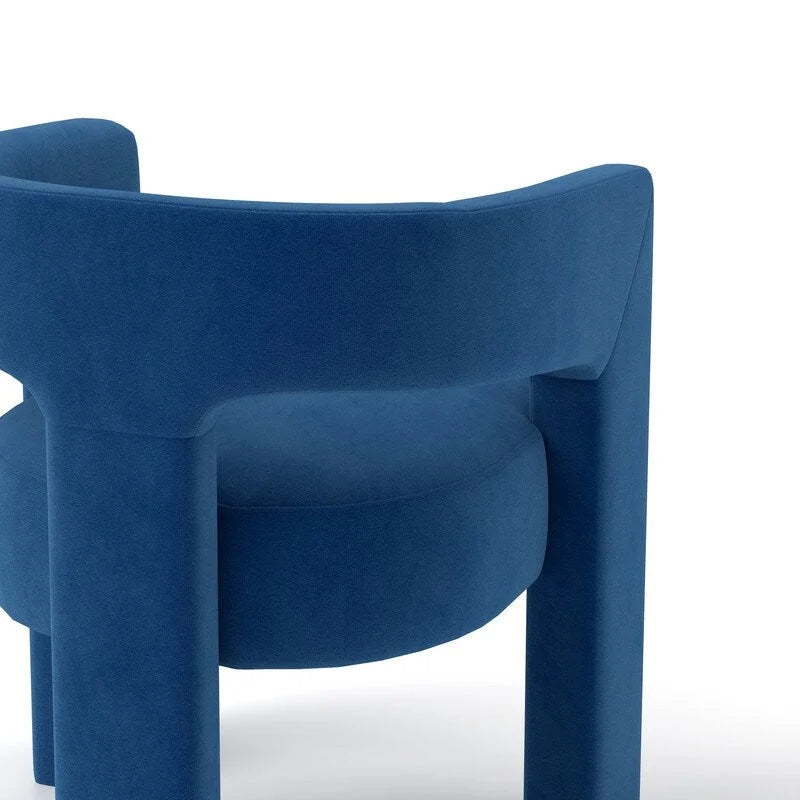 SEYNAR Modern Glam Velvet Upholstered Dining Chair, Open-Back Accent Chair 12