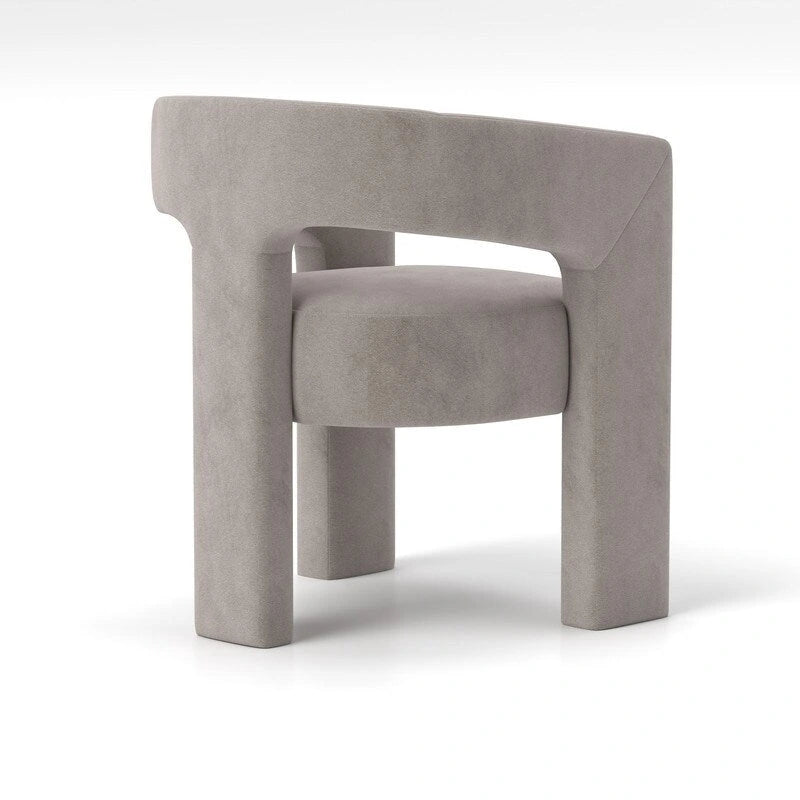 SEYNAR Modern Glam Velvet Upholstered Dining Chair, Open-Back Accent Chair 27