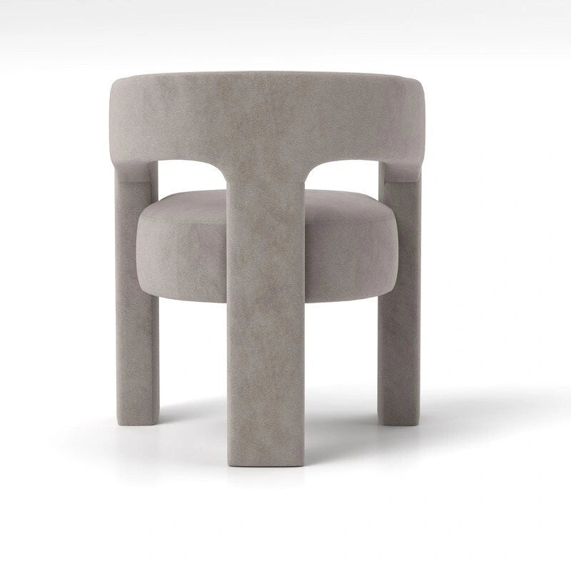 SEYNAR Modern Glam Velvet Upholstered Dining Chair, Open-Back Accent Chair 28