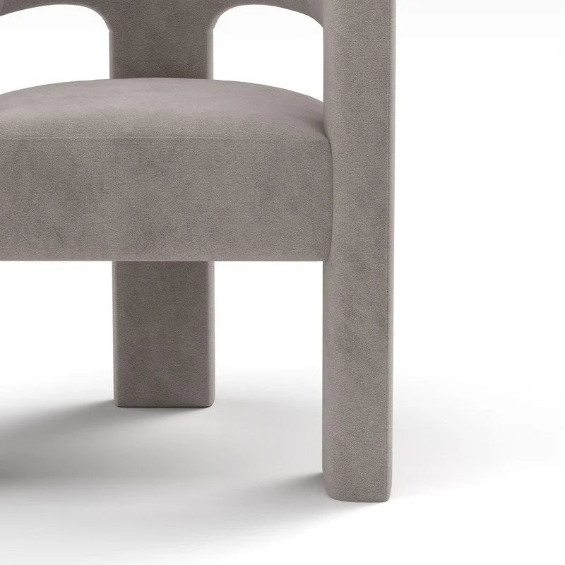 SEYNAR Modern Glam Velvet Upholstered Dining Chair, Open-Back Accent Chair 31