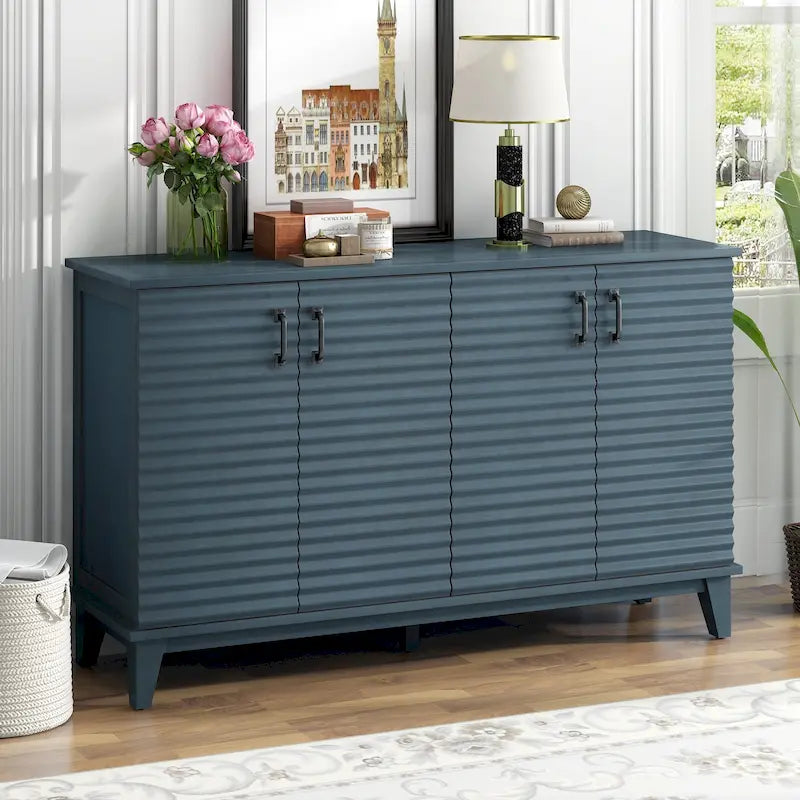 Sideboard with 4 Door Large Storage Buffet with Adjustable Shelves 33