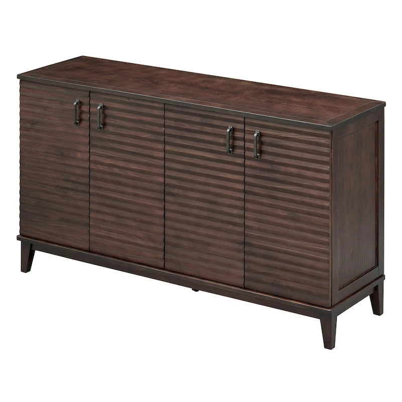 Sideboard with 4 Door Large Storage Buffet with Adjustable Shelves 18