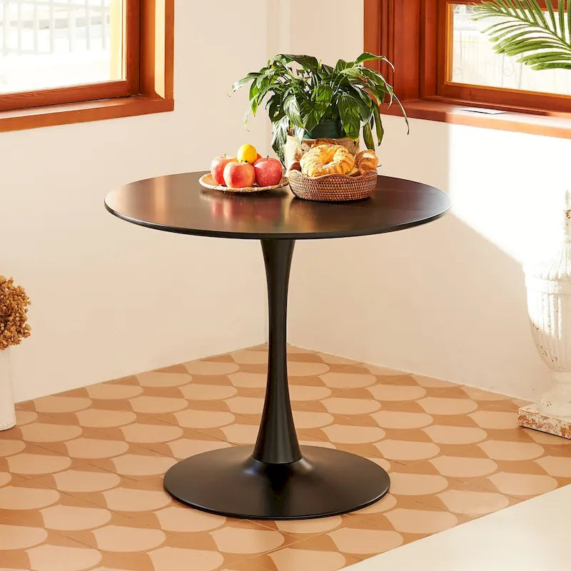 Mid-Century Modern Round Tulip Dining Table 16
