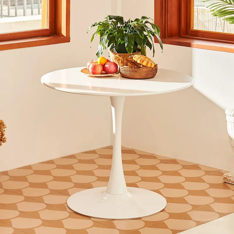 Mid-Century Modern Round Tulip Dining Table 10