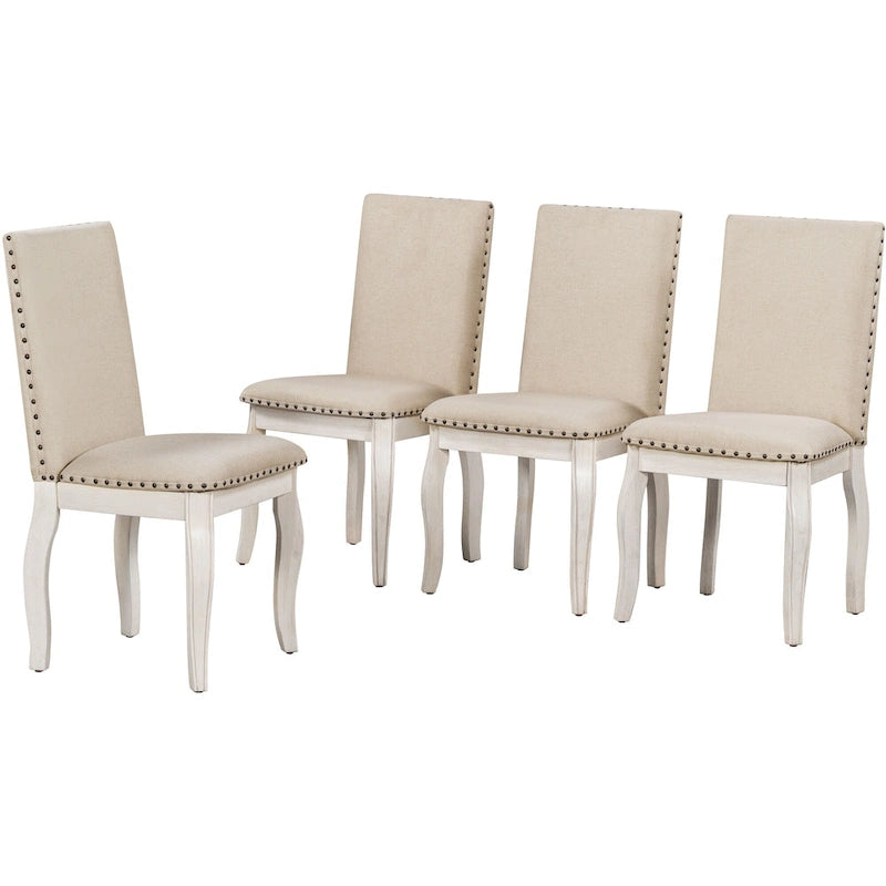 Set da pranzo da 5 pezzi con tavolo da pranzo rotondo allungabile e sedie 16