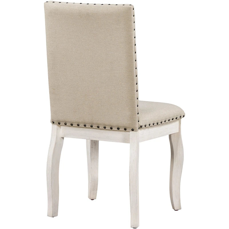 Set da pranzo da 5 pezzi con tavolo da pranzo rotondo allungabile e sedie 24