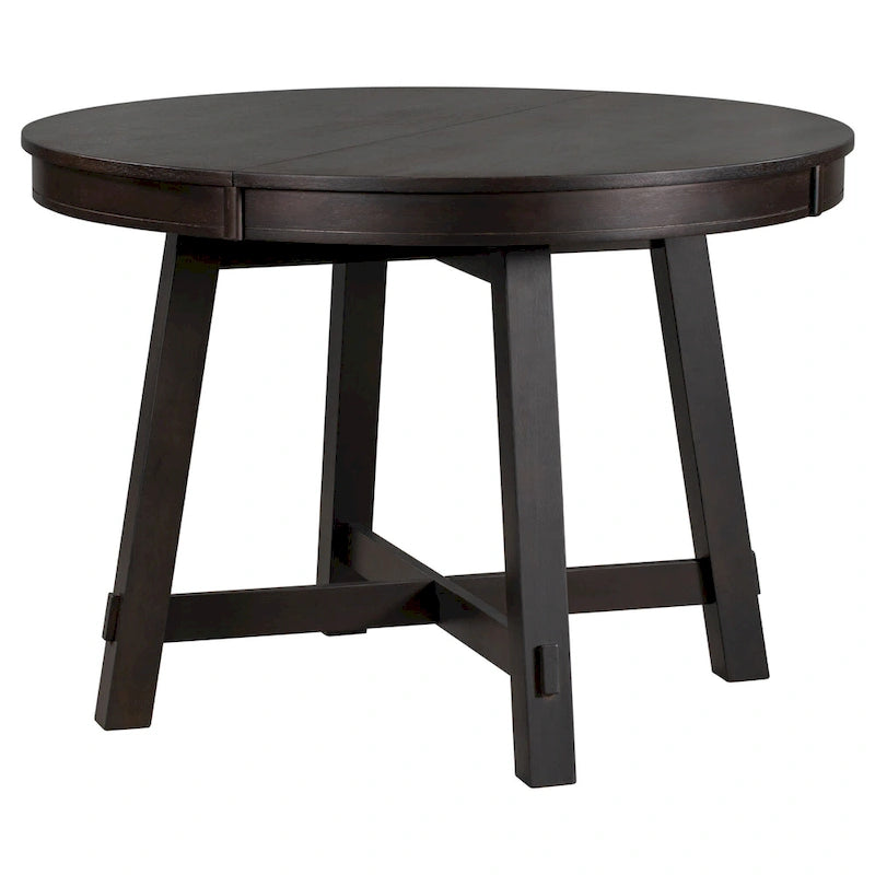 Set da pranzo da 5 pezzi con tavolo da pranzo rotondo allungabile e sedie 29