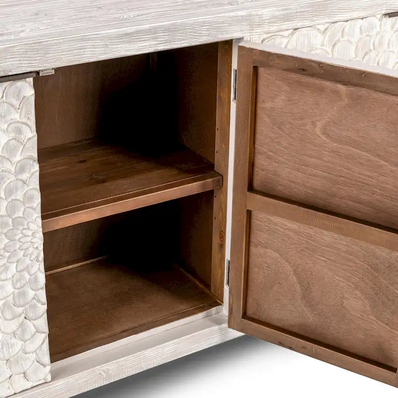 Classic Home Astrid 4-Door Sideboard Vintage Cream 9