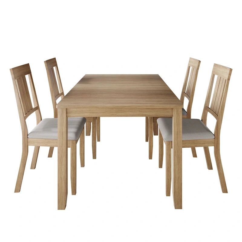 Set da pranzo in legno CraftPorch Classic da 5 pezzi 37