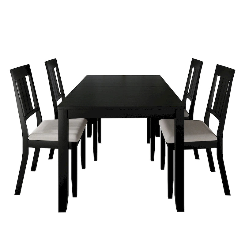 Set da pranzo in legno CraftPorch Classic da 5 pezzi 38