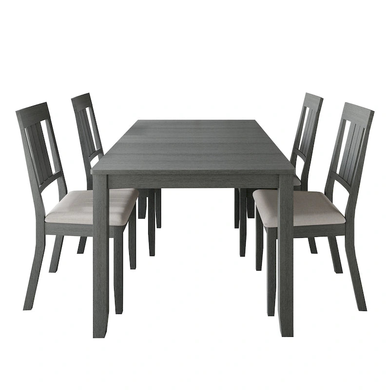 Set da pranzo in legno CraftPorch Classic da 5 pezzi 39