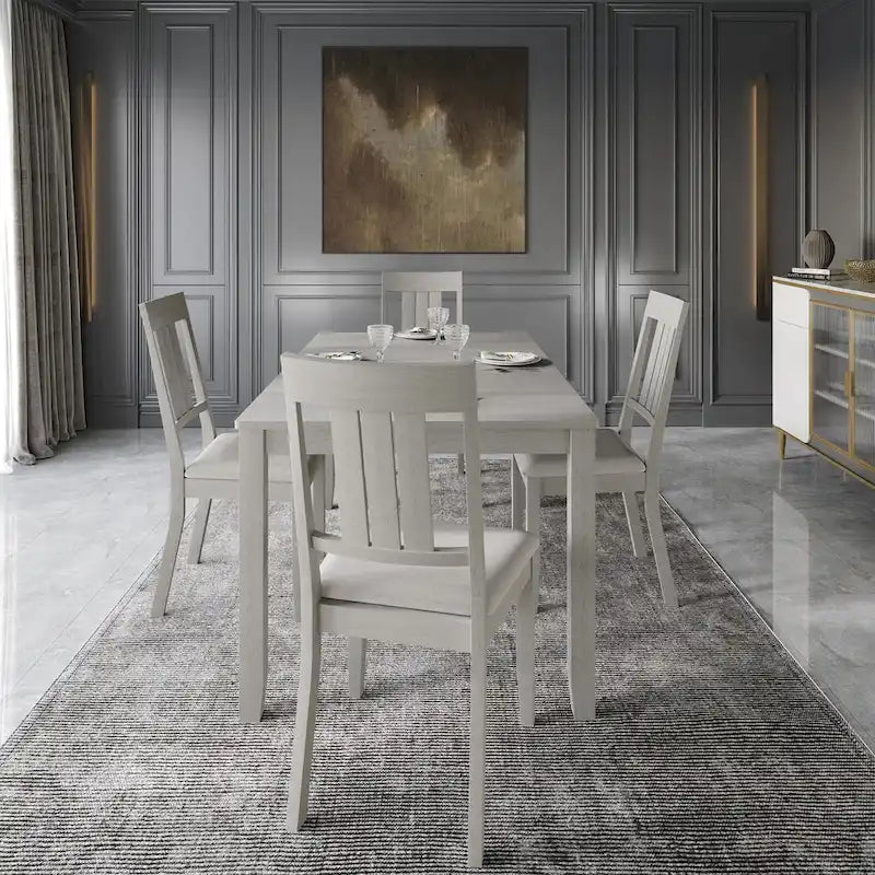 Set da pranzo in legno CraftPorch Classic da 5 pezzi 13