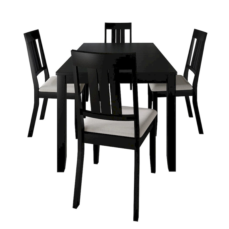 Set da pranzo in legno CraftPorch Classic da 5 pezzi 21