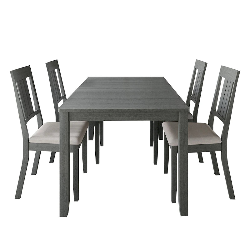 Set da pranzo in legno CraftPorch Classic da 5 pezzi 25