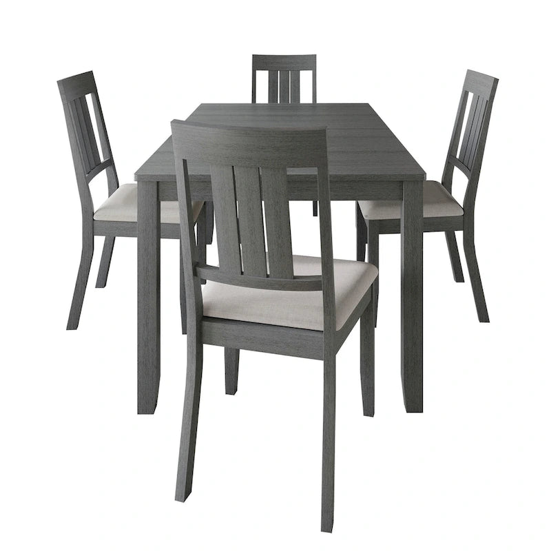 Set da pranzo in legno CraftPorch Classic da 5 pezzi 26