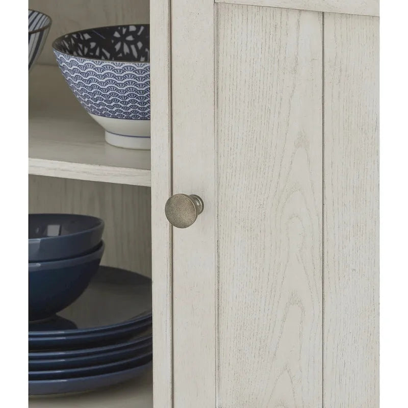 Signature Design by Ashley Robbinsdale Antique White Dining Server - 56W x 18D x 36.13H 3