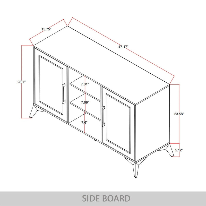CraftPorch Contemporary Sideboard Cabinet 13