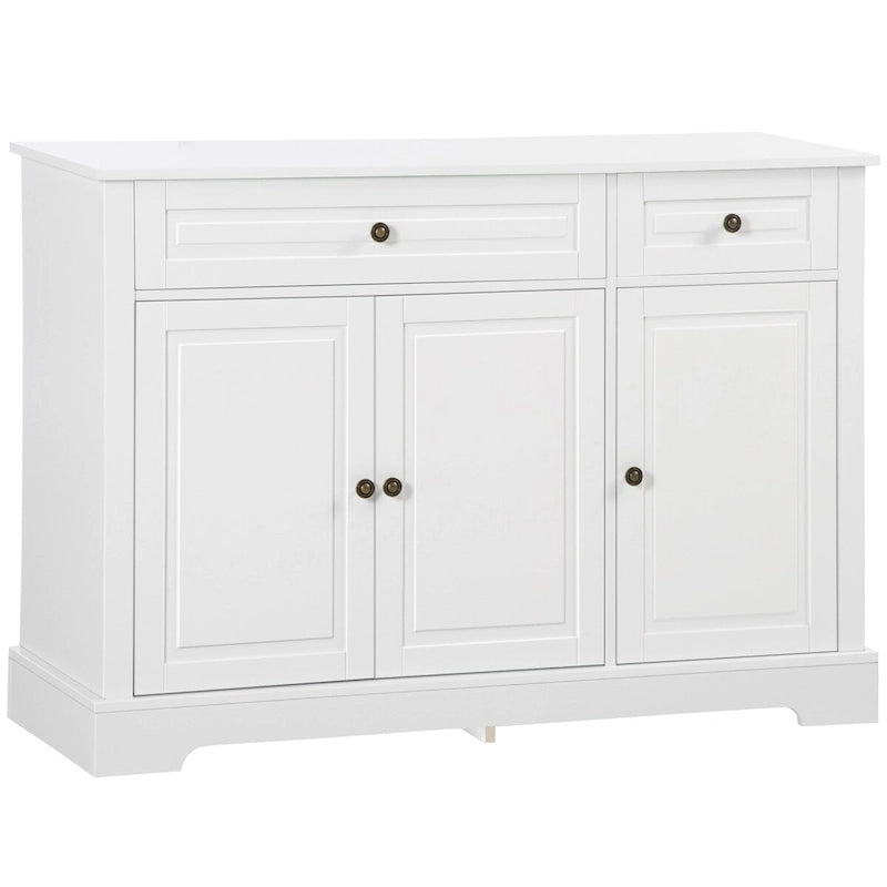 Sideboard Buffet Cabinet, Modern Kitchen Cabinet with 2 Drawers and Adjustable Shelves, Coffee Bar Cabinet 19