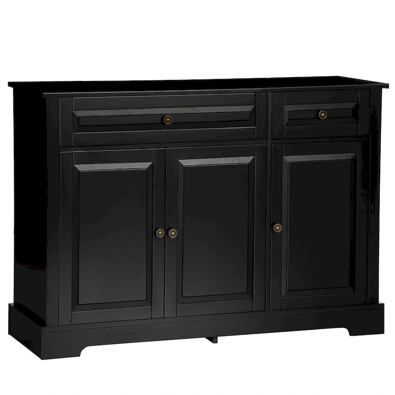 Sideboard Buffet Cabinet, Modern Kitchen Cabinet with 2 Drawers and Adjustable Shelves, Coffee Bar Cabinet 20