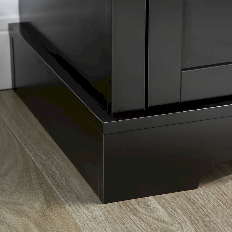 Sideboard Buffet Cabinet, Modern Kitchen Cabinet with 2 Drawers and Adjustable Shelves, Coffee Bar Cabinet 8