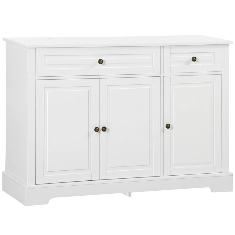 Sideboard Buffet Cabinet, Modern Kitchen Cabinet with 2 Drawers and Adjustable Shelves, Coffee Bar Cabinet 10