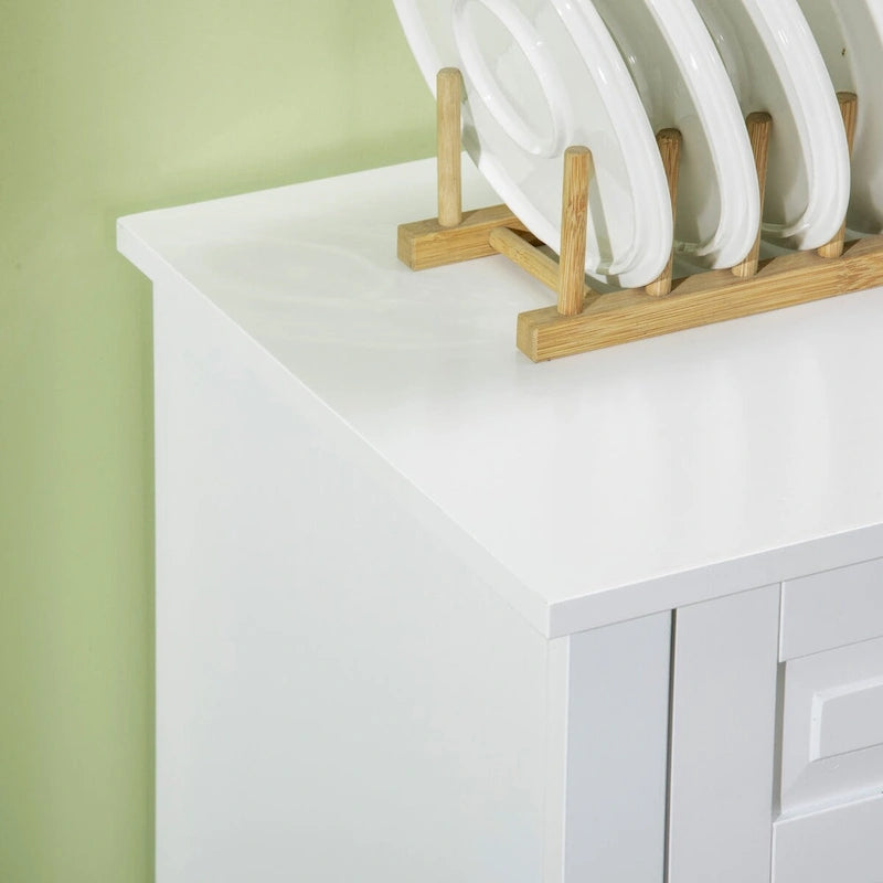 Sideboard Buffet Cabinet, Modern Kitchen Cabinet with 2 Drawers and Adjustable Shelves, Coffee Bar Cabinet 17
