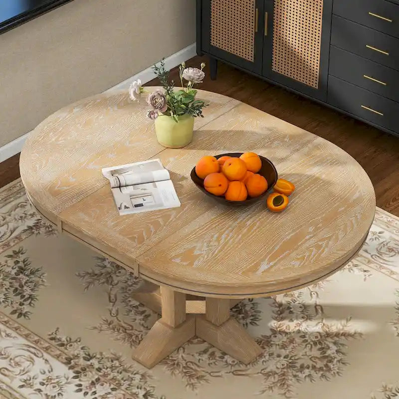 56 Dining Table Extendable Oval Table 3