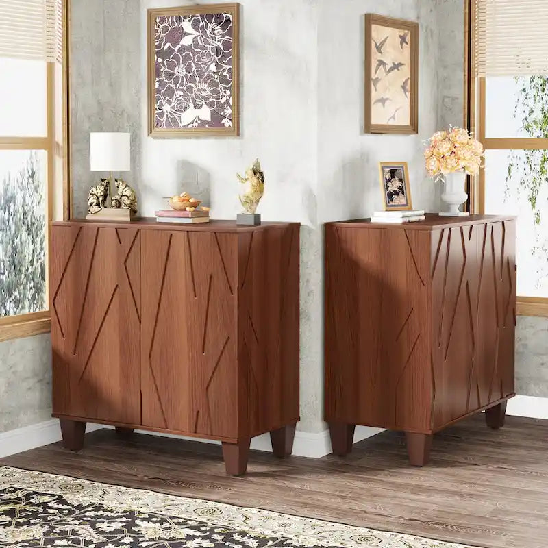 Credenza da 55 pollici con ripiani regolabili per cucina o sala da pranzo 7
