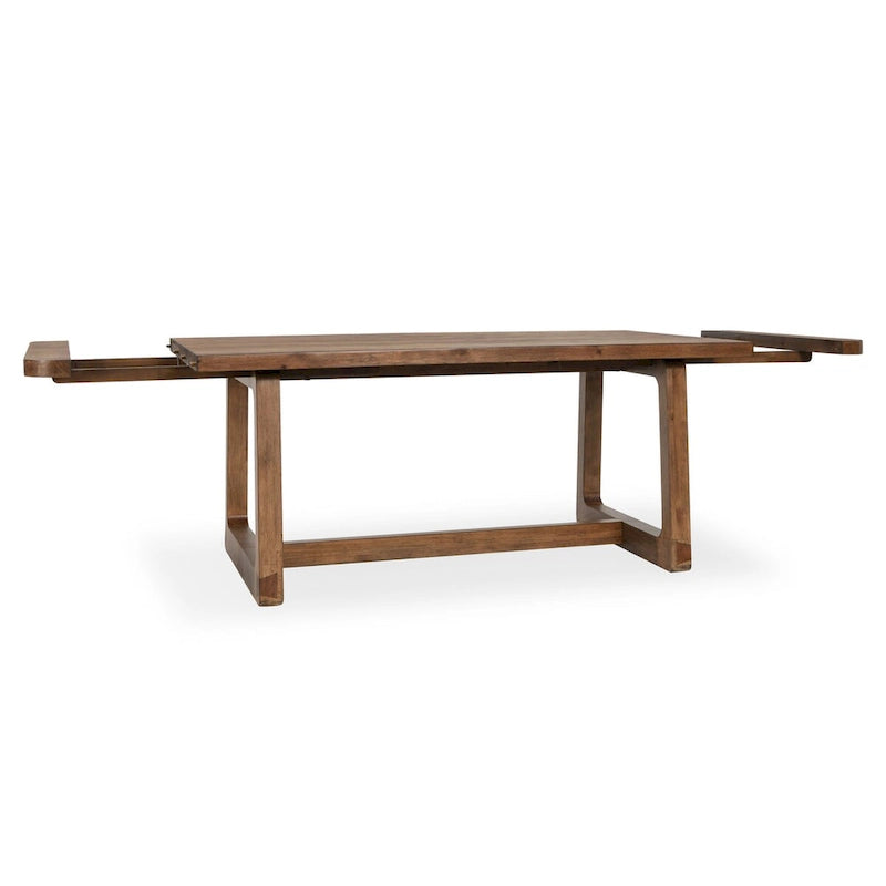 Classic Home Lyra 80-110 Extendable Dining Table in Smoke Brown - 80-110Wx39Dx30H 6