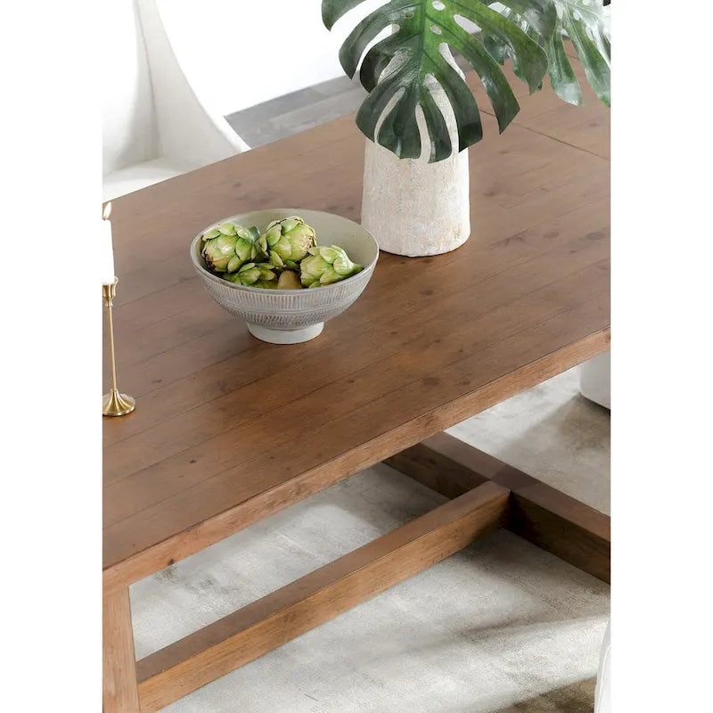 Classic Home Lyra 80-110 Extendable Dining Table in Smoke Brown - 80-110Wx39Dx30H 8