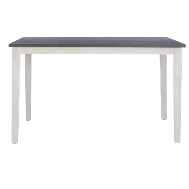 Mckee White Acacia Wood Counter Height Dining Table 4