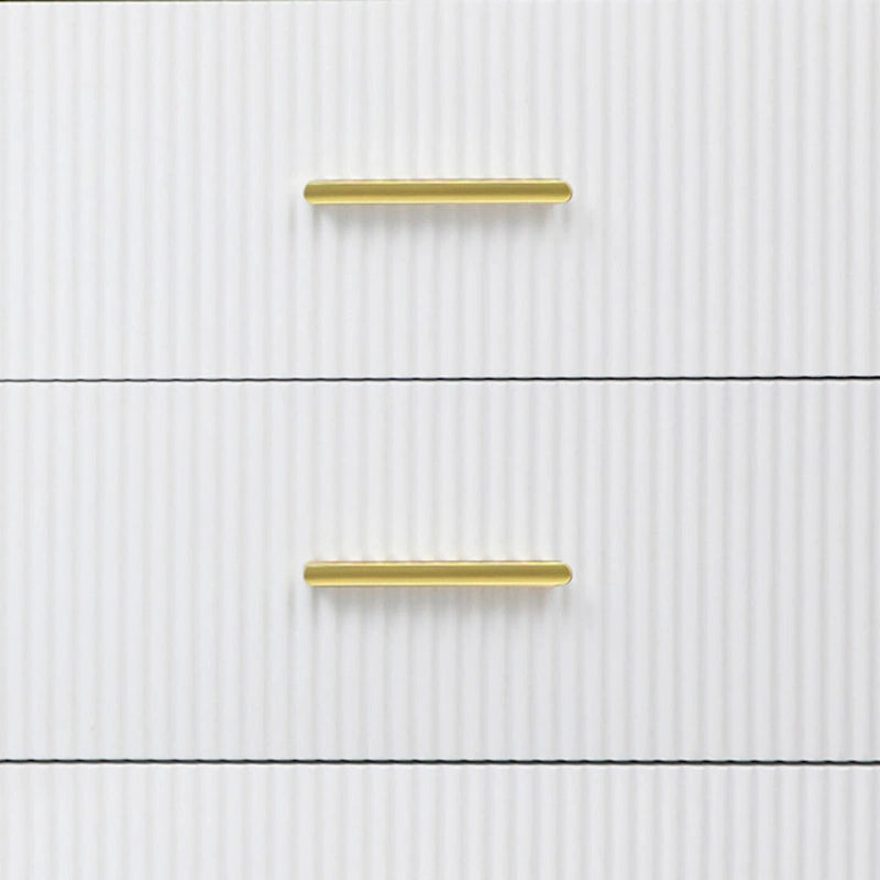 Modern Stylish Wooden Sideboard with 2 Amber-yellow Tempered Glass Doors 20