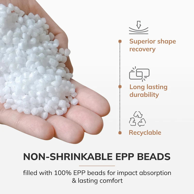 Jani Surin 22-inch Square Pouf Ottoman - Handmade Footrest for Living Room, Bedroom, Nursery, Kidsroom 4