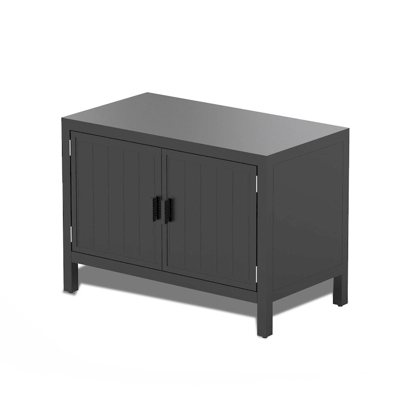 Outdoor Kitchen Island with Storage,Freestanding Outdoor Prep Table Grill Storage Cabinet 7