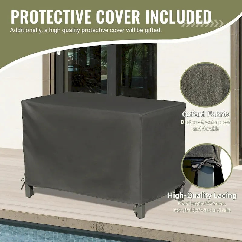 Outdoor Kitchen Island with Storage,Freestanding Outdoor Prep Table Grill Storage Cabinet 5